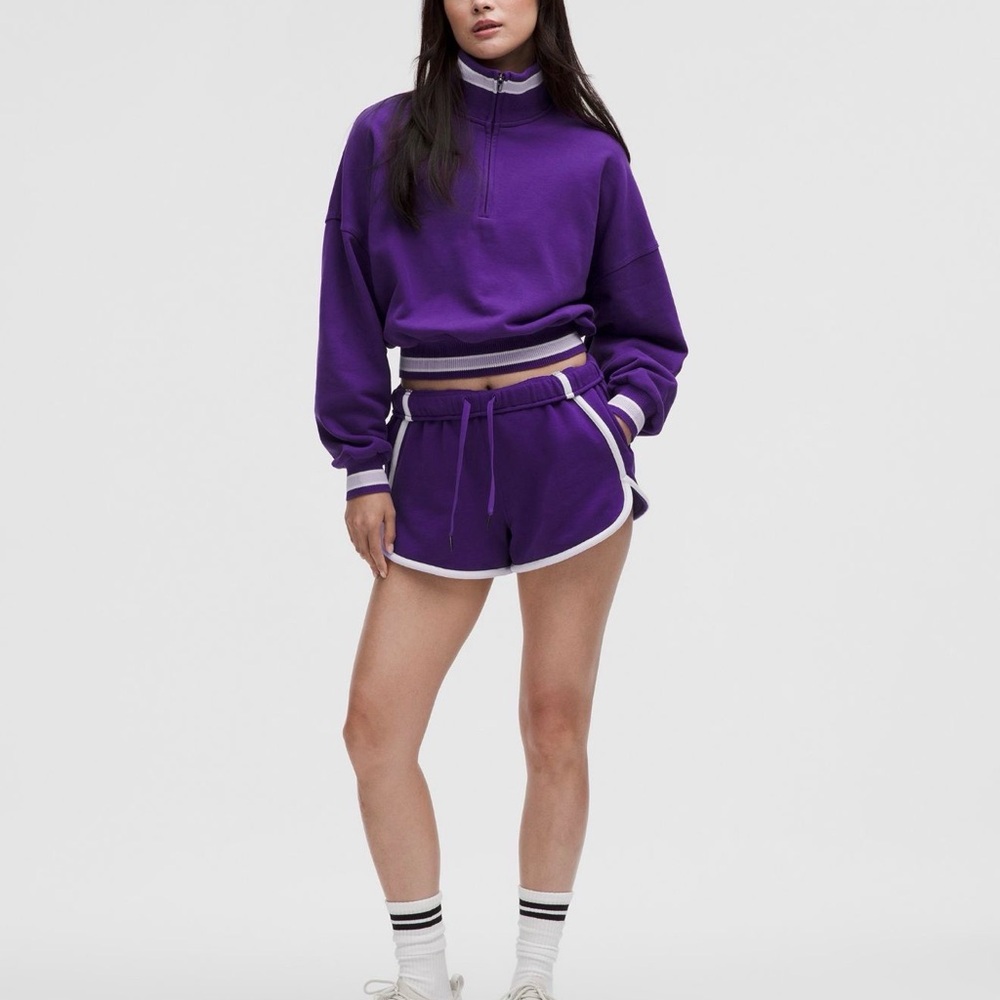 Lululemon College Purple Ringer Scuba 2 Piece Set
